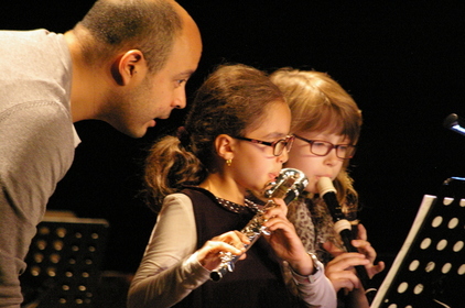 élèves et clarinette