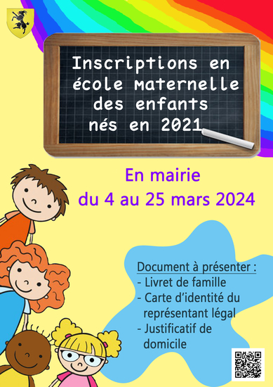 Inscriptions maternelle 2024