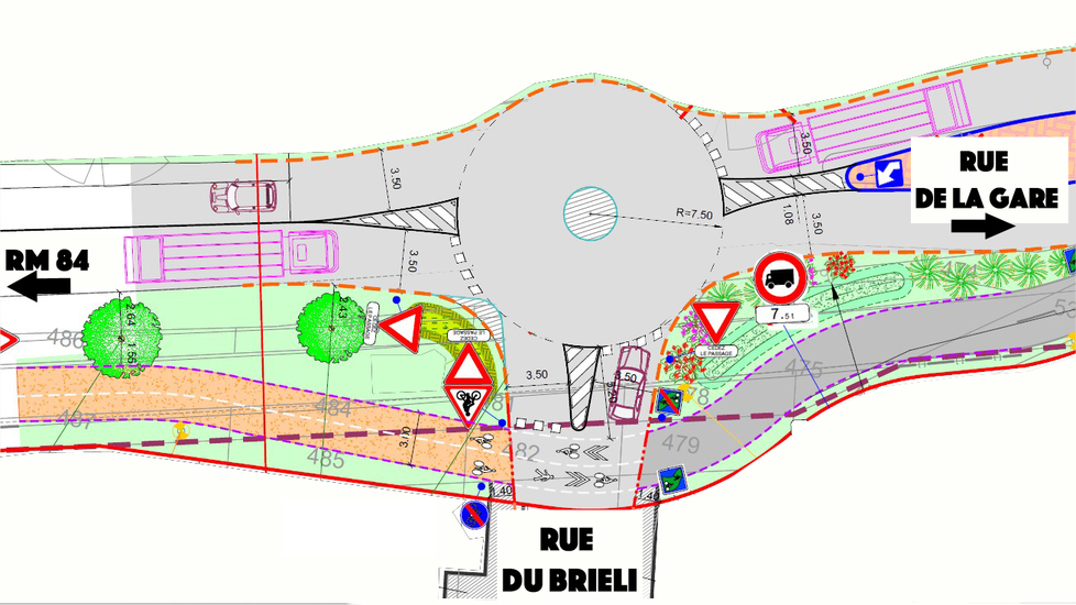 Rond point gare sd
