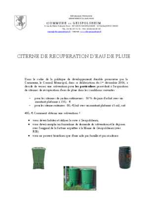 Formulaire subvention r%c3%a9cup%c3%a9rateur d'eau de pluie