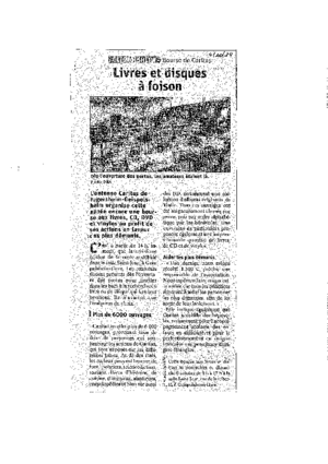 Livres et disques %c3%a0 foison