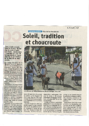 Soleil  tradition et choucroute