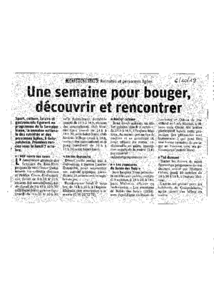 Une semaine pour bouger  d%c3%a9couvrir et rencontrer