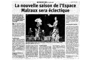 La nouvelle saison de l'espace malraux sera %c3%a9lectrique