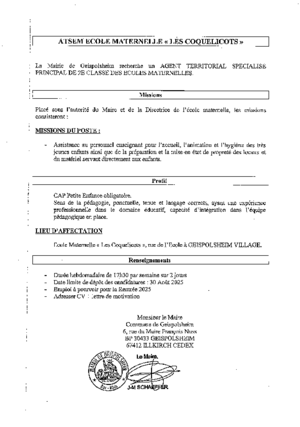 Atsem fiche de poste temsp partiel 09 2025