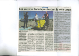 02 04 21 les services techniques testent le v%c3%a9lo cargo