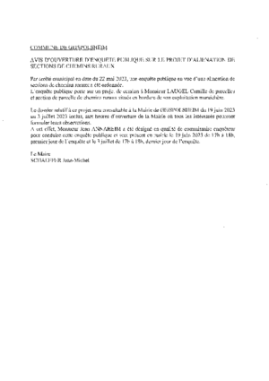 Avis douverture denqu%c3%aate publique