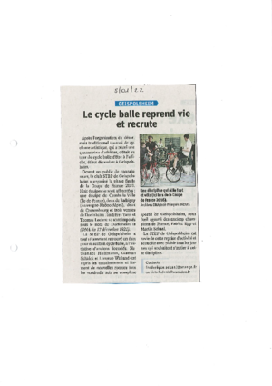 Le cycle balle reprend vie et recrute