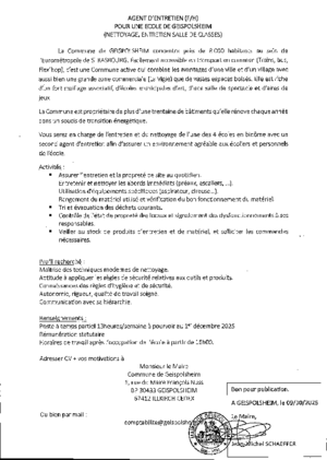 Offre emploi ecole 13h