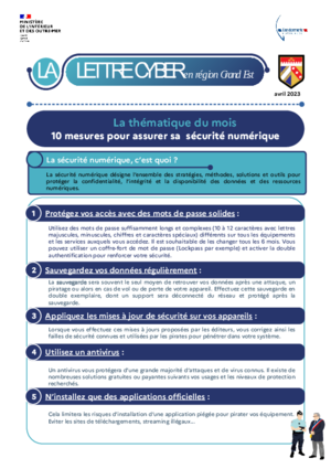 La lettre cyber avril 2023