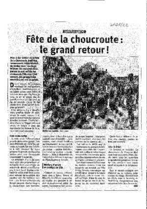 Fete de la choucroute