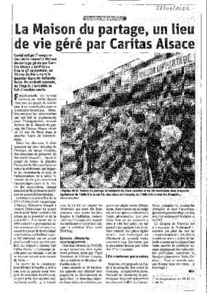 Maison du partage  caritas alsace