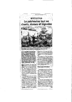 Patrimoine  chants  danses  l%c3%a9gendes