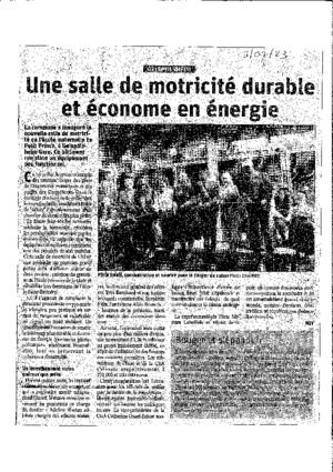 Une salle de motricit%c3%a9 durable et %c3%a9conome en %c3%a9nergie