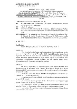 Arr%c3%aat%c3%a9 travaux gal de gaulle
