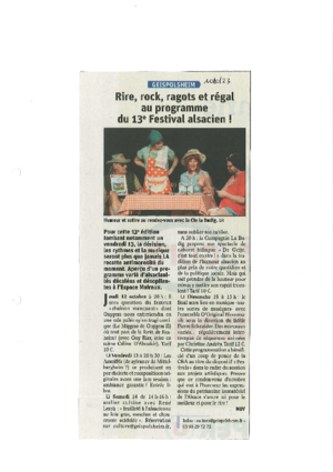 Rire  rock  ragots et r%c3%a9gal au programme du 13e festival alsacien