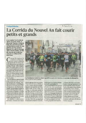 La corrida du nouvel an fait courir petits et grands