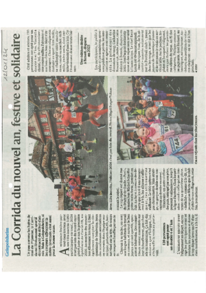 La corrida du nouvel an  festive et solidaire
