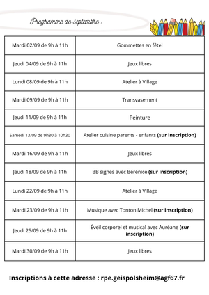 Programme site internet   septembre 2025