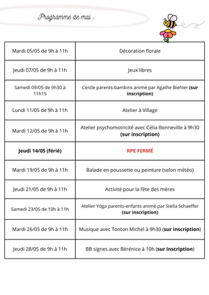 Programme site internet   mai 2026