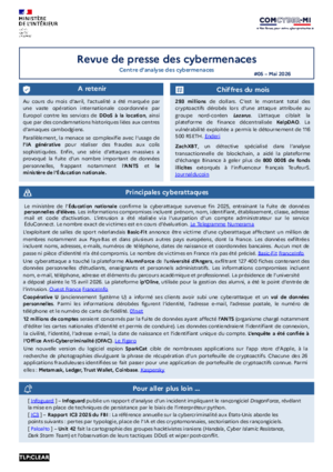  tlp amber  revue de presse comcybermi mai 2026