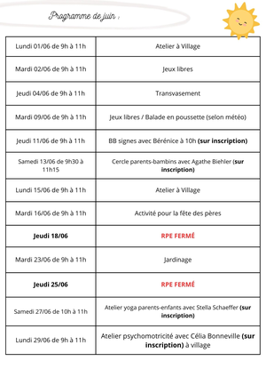 Programme site internet   juin 2026