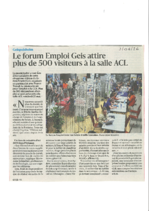 03 06 26 forum emploi geis 