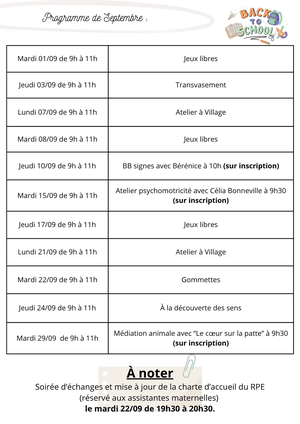 Programme site internet   septembre 2026