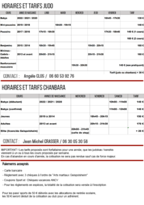 horaires
