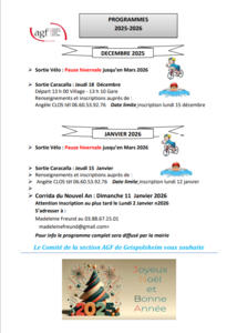 Programmes 2025 - 2026