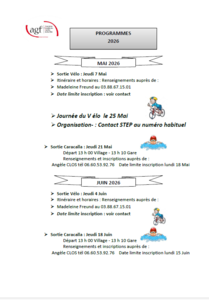 Programmes mai et juin