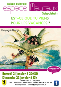Affiche Est-ce que tu viens pour les vacances?