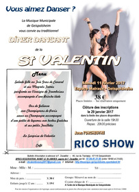 Affiche dîner dansant