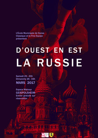 affiche d'ouest en est la Russie