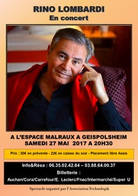 affiche concert Rino Lombardi