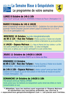 semaine bleue verso