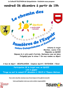 affiche Chemin des lumières de l'espoir