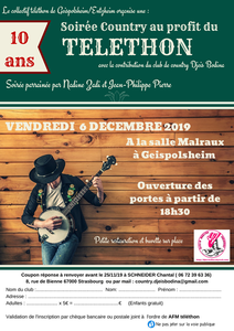 affiche soirée Country