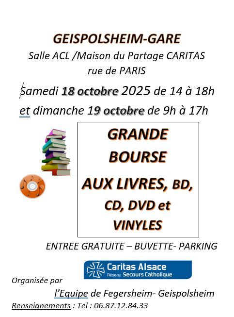 BOURSE AUX LIVRES BD CD DVD VINYLES