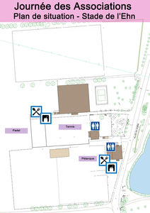 Plan du site Stade de l'Ehn