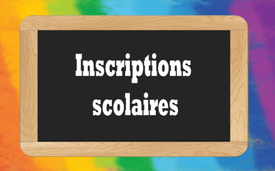Affiche inscription maternelle v2020